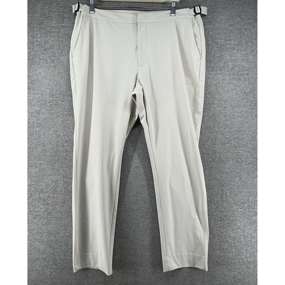 G/Fore Performance Golf Pants Men Size 36/28 Ivory Straight Leg